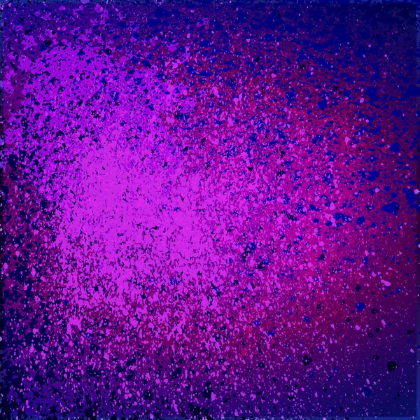 Splatter paint neon shine decoration acrylic, dust flow vector, magic stain glitter celebration, light gleaming illustration, shiny texture design spray abstract purple background — Stock Photo, Image