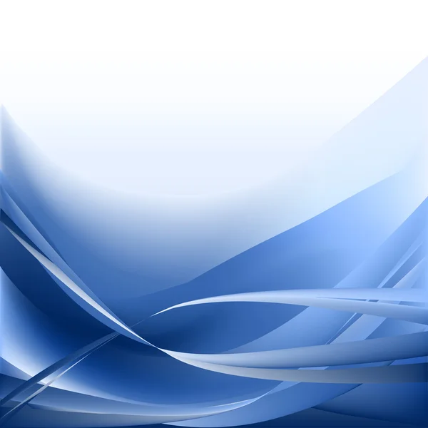 蓝色波浪抽象背景白色背景上 — 图库矢量图片