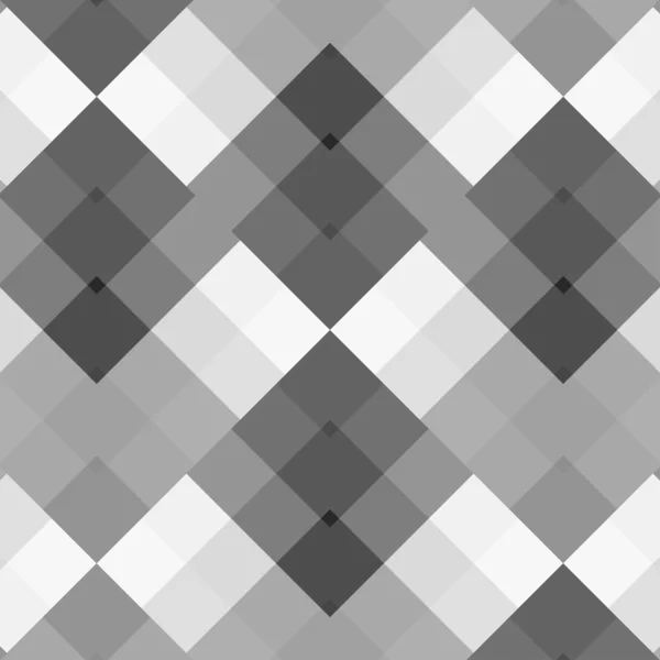 白黒灰色のシームレスなパターンの幾何学的です — ストックベクタ