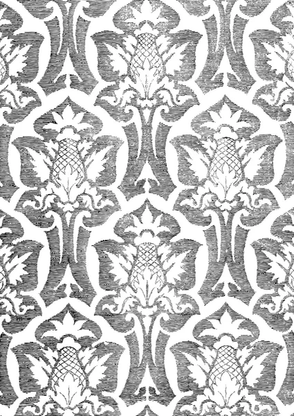 Abstract hand-drawn floral seamless pattern, vintage background — ストックベクタ
