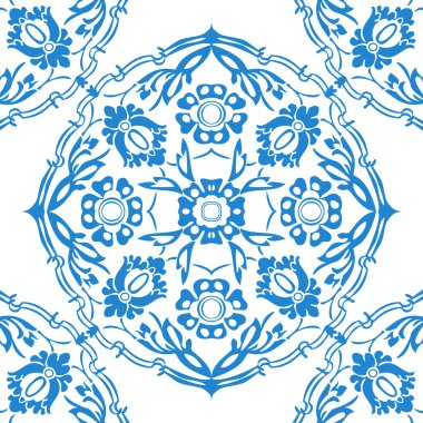 Renkli çiçek sınır köşe arka plan vektör yuvarlak  