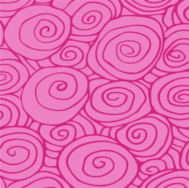 Sorunsuz gül soyut çizilmiş desen, çiçek arka plan model kıvrılmış.