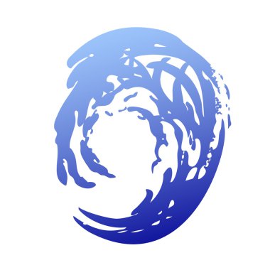 Dalga vektör izole arka plan daire