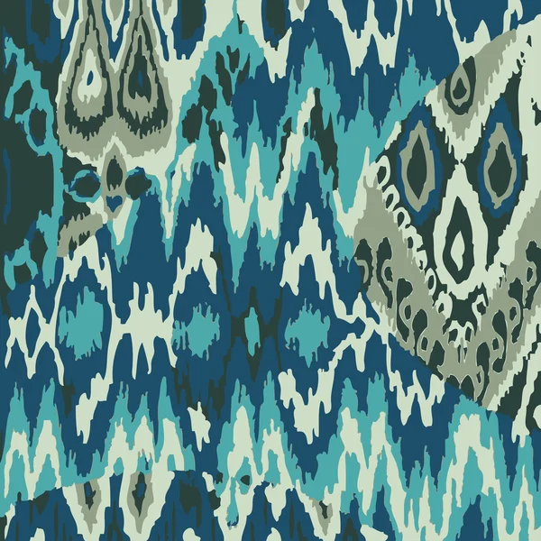 Renkli kesintisiz etnik vektör yazdırma desen