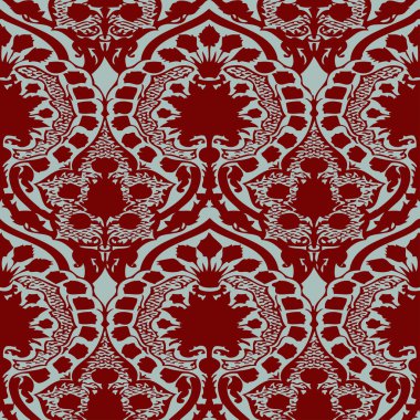 Vektör sorunsuz çiçek desenli vintage