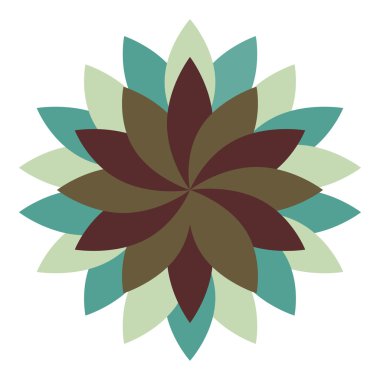 Güzel Lotus çiçek renk Heey vektör