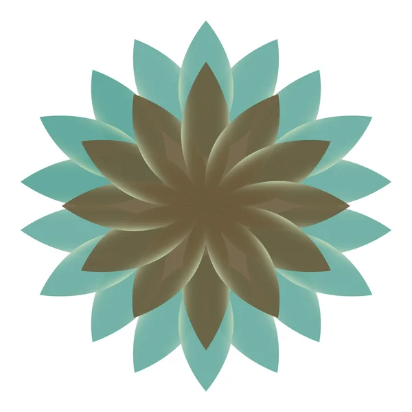 Vackra Lotus blomma färg Whee vektor — Stock vektor