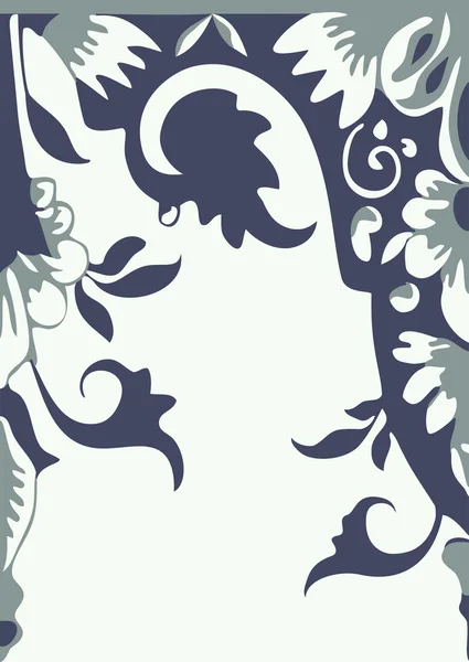 Vector borda floral sem costura. Elemento para design — Vetor de Stock