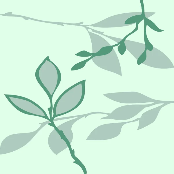 葉の抽象的なパターンをベクトル — ストックベクタ