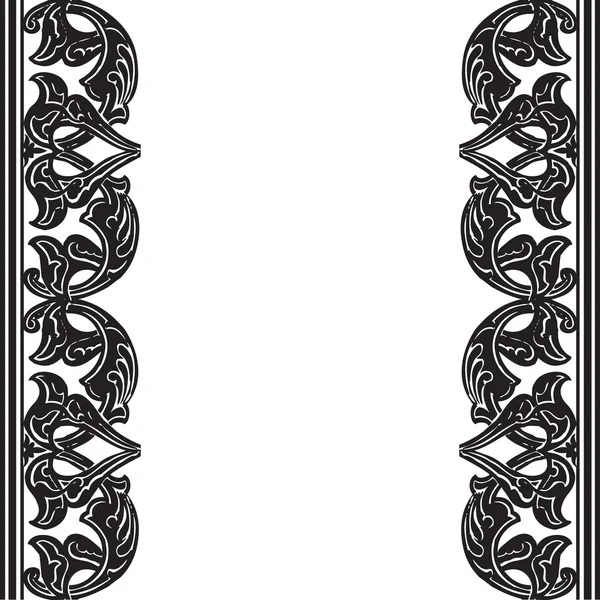 Vector illustration of ornamental seamless border (Arabic style) — Stockový vektor