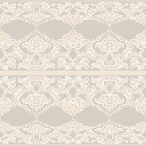 Patrón floral sin costuras adornado vectorial en estilo oriental — Archivo Imágenes Vectoriales