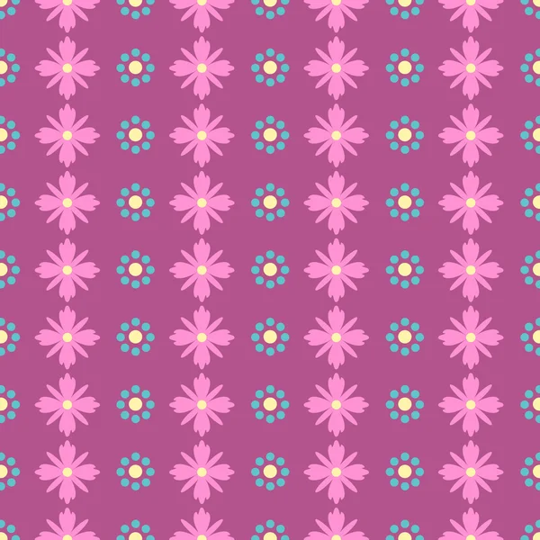 Simple patrón floral minimalista sin costuras — Archivo Imágenes Vectoriales
