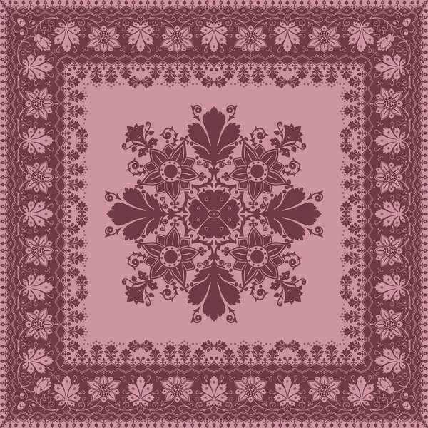 Adam için vektör soyut etnik şal çiçek desenli tasarım