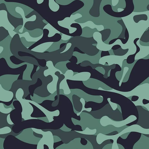 Kış kamuflajı kusursuz bir arka plan. Mavi ve yeşil elementli klasik giysi ve üniforma tasarımı. Asker kamuflaj askeri vektörü.