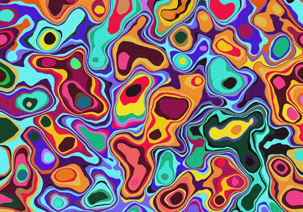 Abstracte Kleurrijke Patroon Met Vloeibaar Effect Kleur Splash Hedendaagse Digitale — Stockfoto