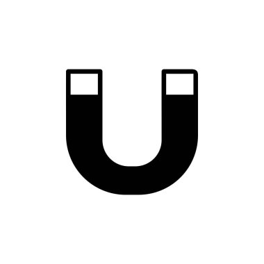 Mıknatıs bağlantısı simgesi. uygulama simgesi. Logo, uygulama, sunum, özgeçmiş ve daha fazlası için mükemmel. simge tasarımı katı biçim