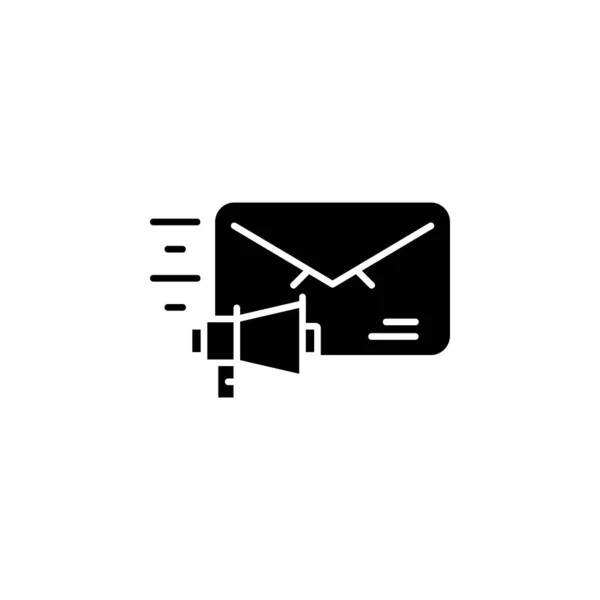 Mail Маркетинг Иконка Почты Икона Интернет Маркетинга Идеально Подходит Логотипу — стоковый вектор