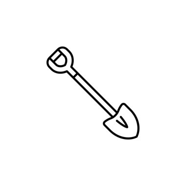 Kürek vektör simgesi. Macera ikonu tarzı. Logo, sunum, web sitesi ve daha fazlası için mükemmel bir kullanım. modern simge tasarımı özet biçimi