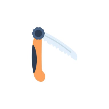 Macera Testere vektör simgesi. Macera ikonu düz stil. Logo, sunum, web sitesi ve daha fazlası için mükemmel bir kullanım. modern simge tasarımı renk biçimi