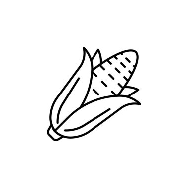 Mısır vektör simgesi. Sebze ikonu tarzı. Logo, sunum, web sitesi ve daha fazlası için mükemmel bir kullanım. modern simge tasarımı özet biçimi