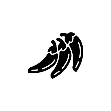 Chili vektör simgesi. Sebze ikonu stili. Logo, sunum, web sitesi ve daha fazlası için mükemmel bir kullanım. modern simge tasarımı kabartma biçimi