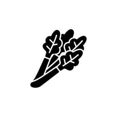 Kereviz vektör simgesi. Sebze ikonu stili. Logo, sunum, web sitesi ve daha fazlası için mükemmel bir kullanım. modern simge tasarımı kabartma biçimi