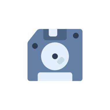 diskette vektör simgesi düz biçimi. Logo, sunum, web sitesi ve daha fazlası için mükemmel bir kullanım. modern simge tasarımı renk biçimi