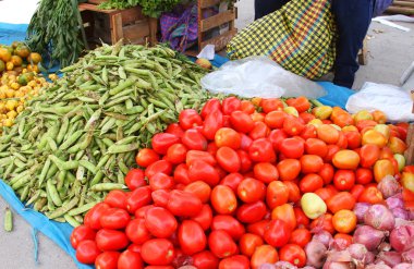 Domates ve alan bezelye