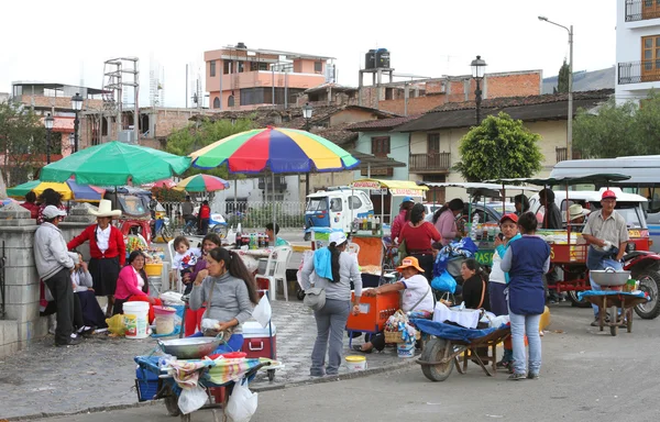 Street Scene in Cajamarca, Peru — Stock Photo, Image