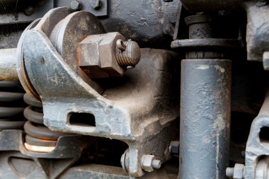 Eski dizel lokomotif süspansiyon kadar kapatın