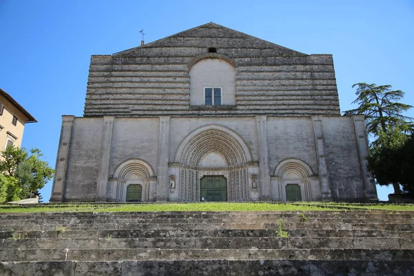 Kościół Sant Fortunato w Todi, Włochy — Zdjęcie stockowe