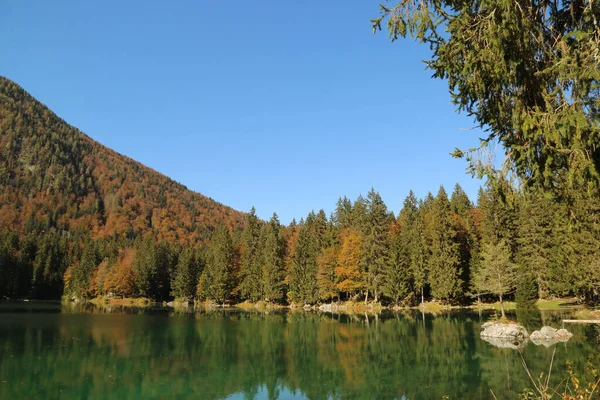 フサイン湖自然公園 イタリアの秋 高品質の写真 — ストック写真