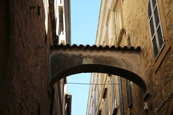 Callejón Ciudad Medieval Orvieto Foto Alta Calidad — Foto de Stock