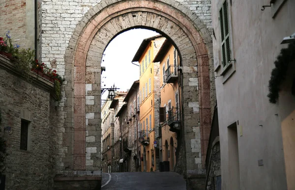 Interiér detail středověkého města Assisi — Stock fotografie