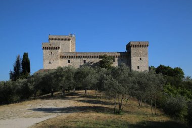 Umbria 'daki Narni Ortaçağ Şatosu