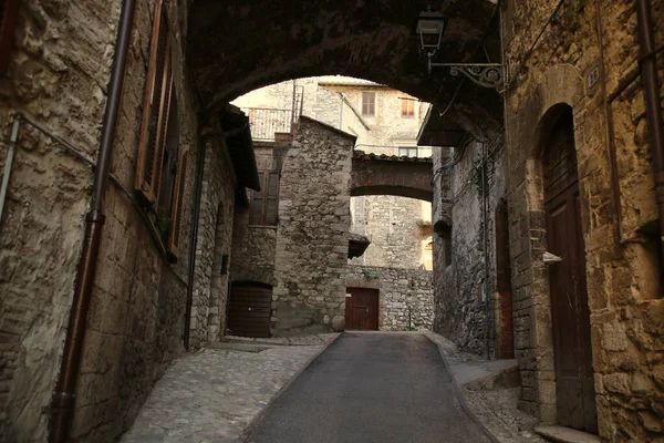 Aleja w mieście Narni w Umbrii — Zdjęcie stockowe
