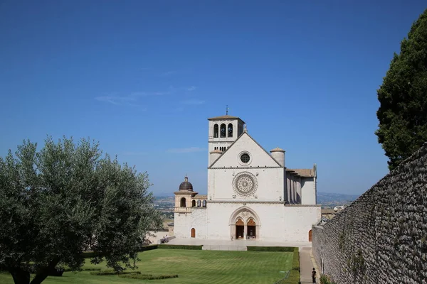 Basilica of Saint Francis in Assisi, Italy — Foto Stock