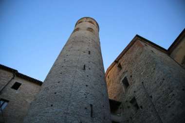 Citta di Castello 'nun yuvarlak çan kulesi, İtalya