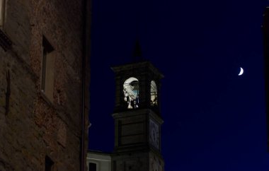 İtalya 'nın Citta di Castello şehrinin gece vardiyası