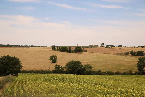 Panorama sulla campagna umbra, Italia — Foto Stock