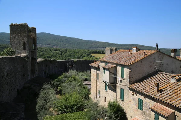 La fortaleza de Monteriggioni, Italia — Foto de Stock