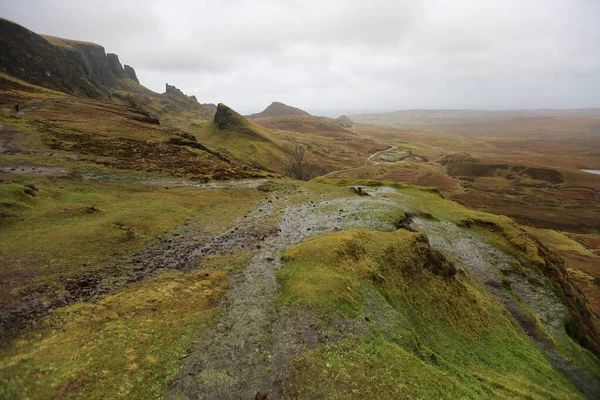 Typical autumn landscape of the desolate Skype Highlands in Scotland — Stock Photo, Image