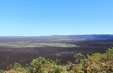 Galapagos, Isabela Adası 'ndaki Sierra Negra volkanı.