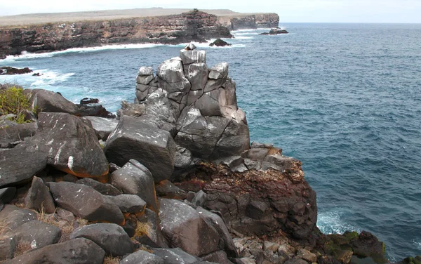 Vista de la costa en las Islas Galápagos — Foto de Stock