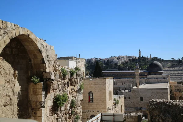 Las murallas de Jerusalén Jerusalén — Foto de Stock