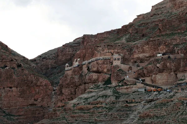 Mount of Temptations near Jericho — Stock Photo, Image