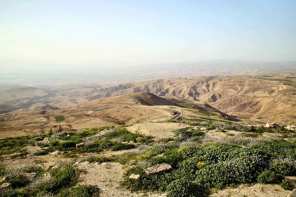 Widok z góry Nebo w Jordanii — Zdjęcie stockowe
