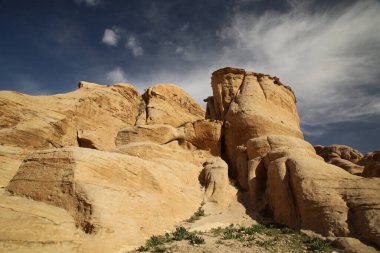 Petra, Ürdün, Siq 'e girmeden önceki manzara.
