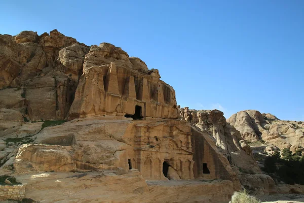 Petra, Ιορδανία, το τοπίο πριν από την είσοδο στο Siq — Φωτογραφία Αρχείου