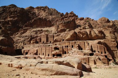 Petra arkeolojik sahasındaki Nabataean köyü